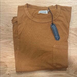 Freenote Cloth Men's Brown/Orange Short Sleeve Shirt